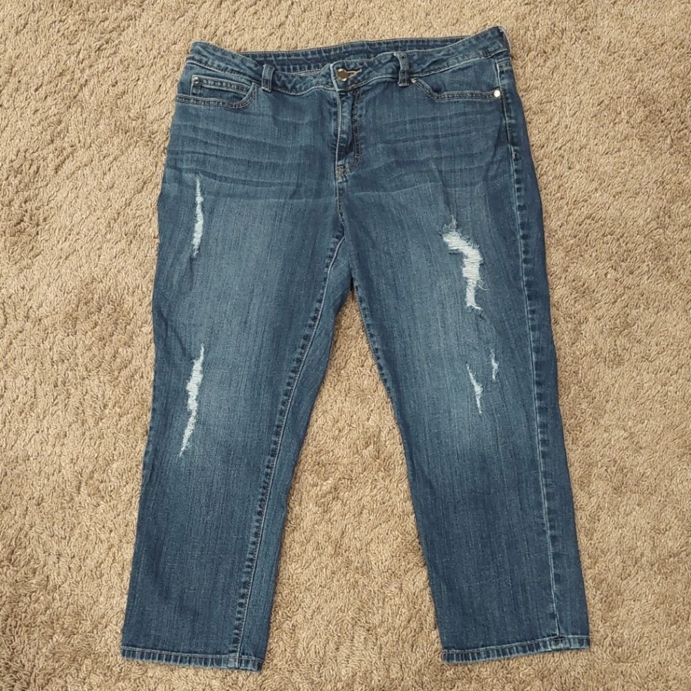 Jennifer Lopez Blue Ankle & Cropped Jeans
